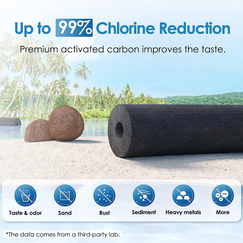 Waterdrop Gravity-fed Water Filter System, Reduces Lead and up to 99% of Chlorine, NSF/ANSI 42&372 Standard, with 2 Black Carbon Filters and Metal Spigot, King Tank Series, WD-TK-A - Image 4